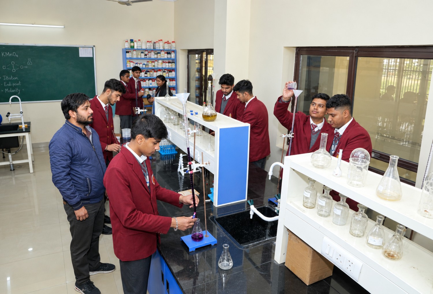 Titration Lesson in the Chemistry Lab